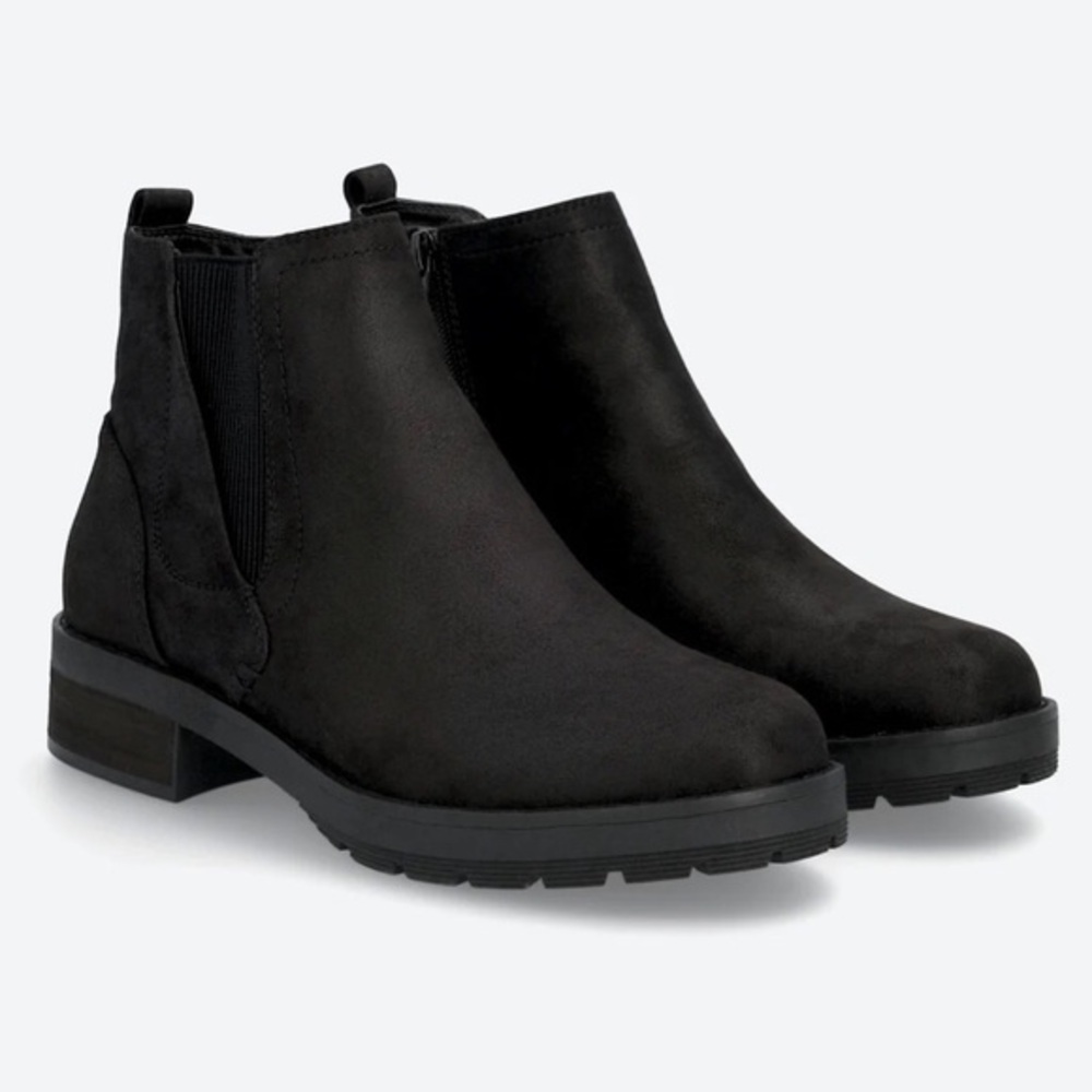 B-52 BY BULLBOXER Molly Bootie Black Heeled Ankle Boot Women’s size 10